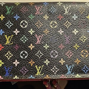 Louis Vuitton Black Murakami Isolite Wallet Vintage *USED CONDITION*